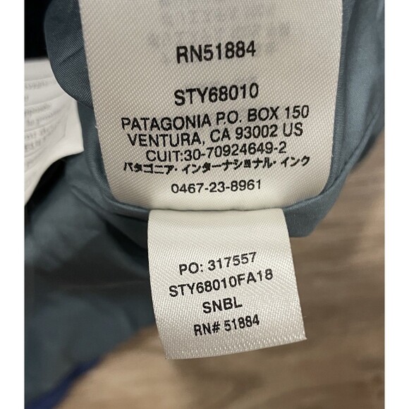 Patagonia Quilted Jacket Shacket Youth Kids Size Medium (10) Navy Blue - Picture 6 of 7